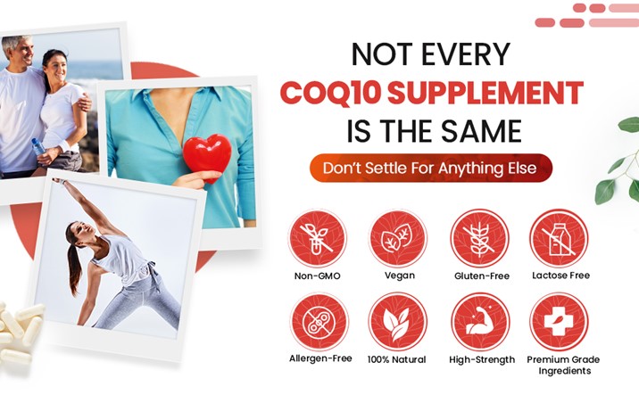 CoQ10 Capsules from EarthBiotics - Simplified Nutritional Information