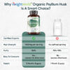 Organic Psyllium Husk Capsules - 180 x1400mg - Perfect for the Gut and Digestion - Image 6