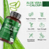 Aloe Vera Capsules with Calcium - 20,000mg x 180 - Plant Based Body Balance - Image 3