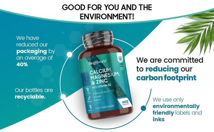 Calcium, Magnesium, Zinc and Vitamin D3 tablets from EarthBiotics - Positive for the Environment