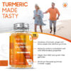 Turmeric Gummies - 90 x 2100mg - Tasty Natural Lemon Flavour - Image 2