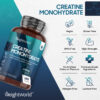 Creatine Monohydrate Tablets - 180 x 3000mg - Image 3