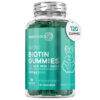 Biotin Gummies - 500mcg x 120 - Chewable Beauty Supplement for Hair, Skin and Nails - Image 2