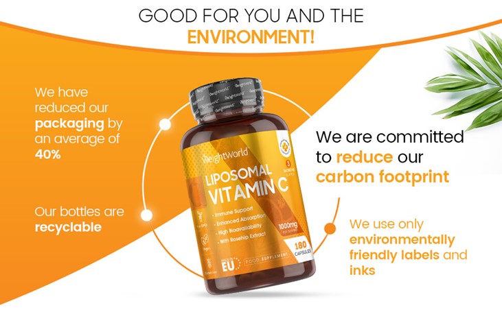 Liposomal Vitamin C Capsules from EarthBiotics - Environmentally Friendly