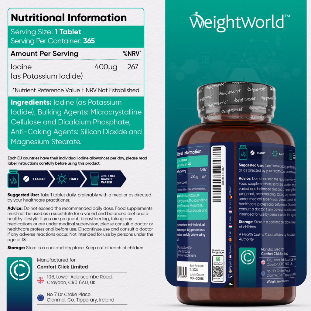 Iodine Tablets from EarthBiotics - Nutritional Information