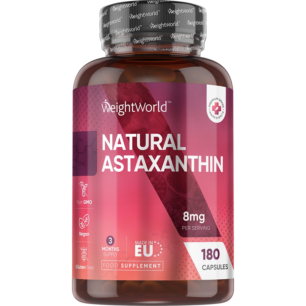 Astaxanthin 8mg Capsules - Natural Immune System Supplement