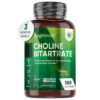 Choline Bitartrate Capsules - 180 x 700mg - Effective Liver Supplement