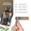 Black Garlic Capsules 750 mg 180 Capsules - Highest quality and potency - Image 4