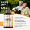 Organic Turmeric with Ginger & Black Pepper 505mg - 365 Capsules. Health-Boosting Supplement - Image 2