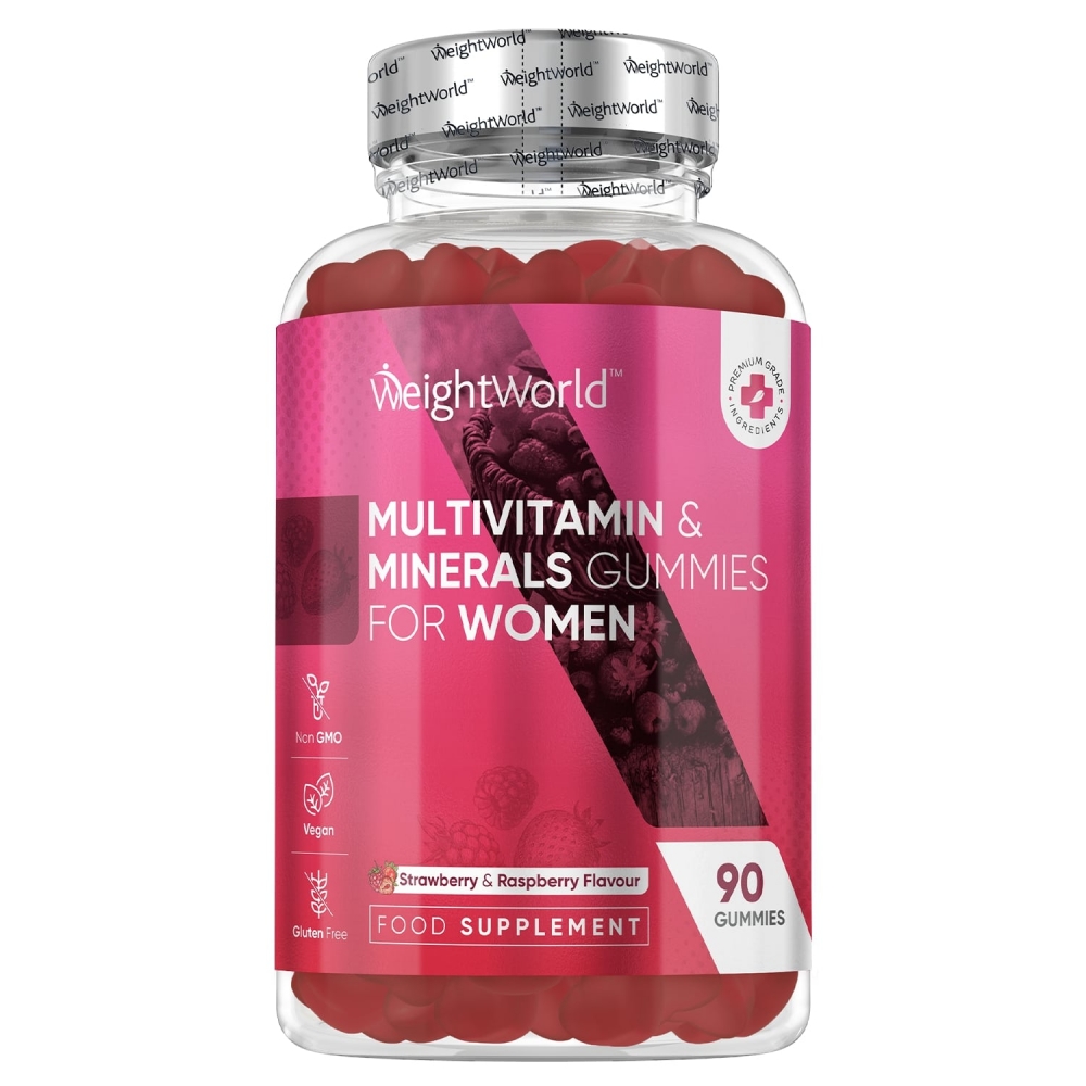 Women's Daily Multivitamin Gummies - Women’s Vitality & Beauty Supplement - 90 Gummies