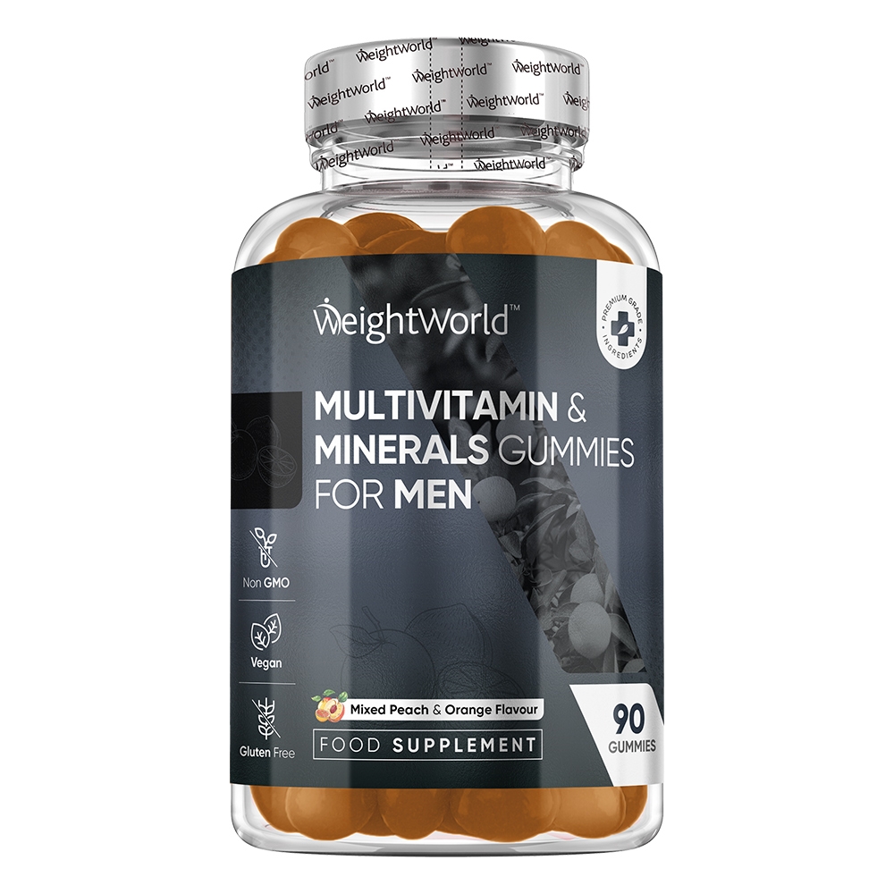 Men's Daily Multivitamin Gummies - For Men’s Overall Wellbeing - 90 Delicious Gummies