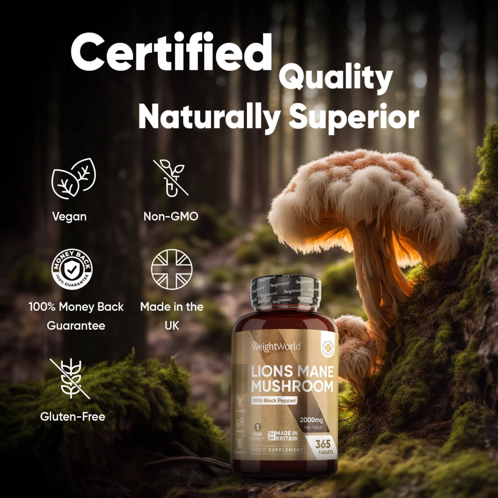 Earth Biotics - Nature's brain-boosting Lion's Mane mushroom superfood